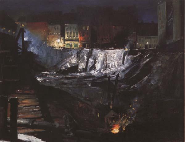 George Bellows Excavation at Night (mk43) Germany oil painting art